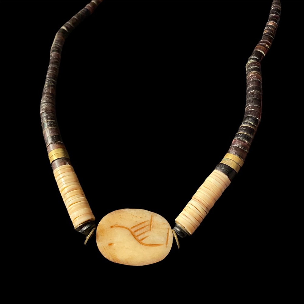 Vintage Egyptian Scarab Beetle Necklace Purchased 1986 - Picture 3 of 6